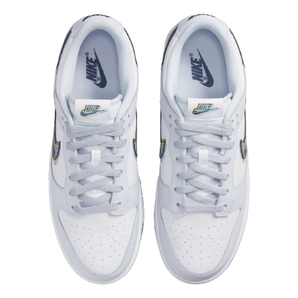 nike dunk low 3d swoosh grey gs